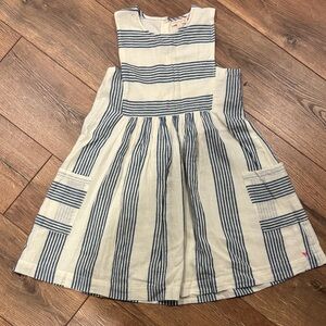Pink Chicken Navy Striped Kids Dress